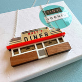 Scenic Diner Necklace / Brooch - Personalised