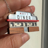 Scenic Diner Necklace / Brooch - Personalised