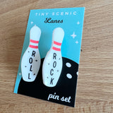 Bowling Pin Pin Set - Rock n Roll