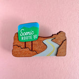 Scenic Route Brooch