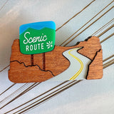 Scenic Route Brooch
