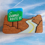 Scenic Route Brooch