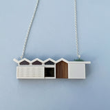 Zigzag Roof Midmod House Necklace