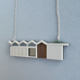 Zigzag Roof Midmod House Necklace