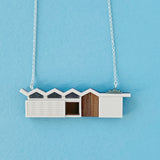 Zigzag Roof Midmod House Necklace